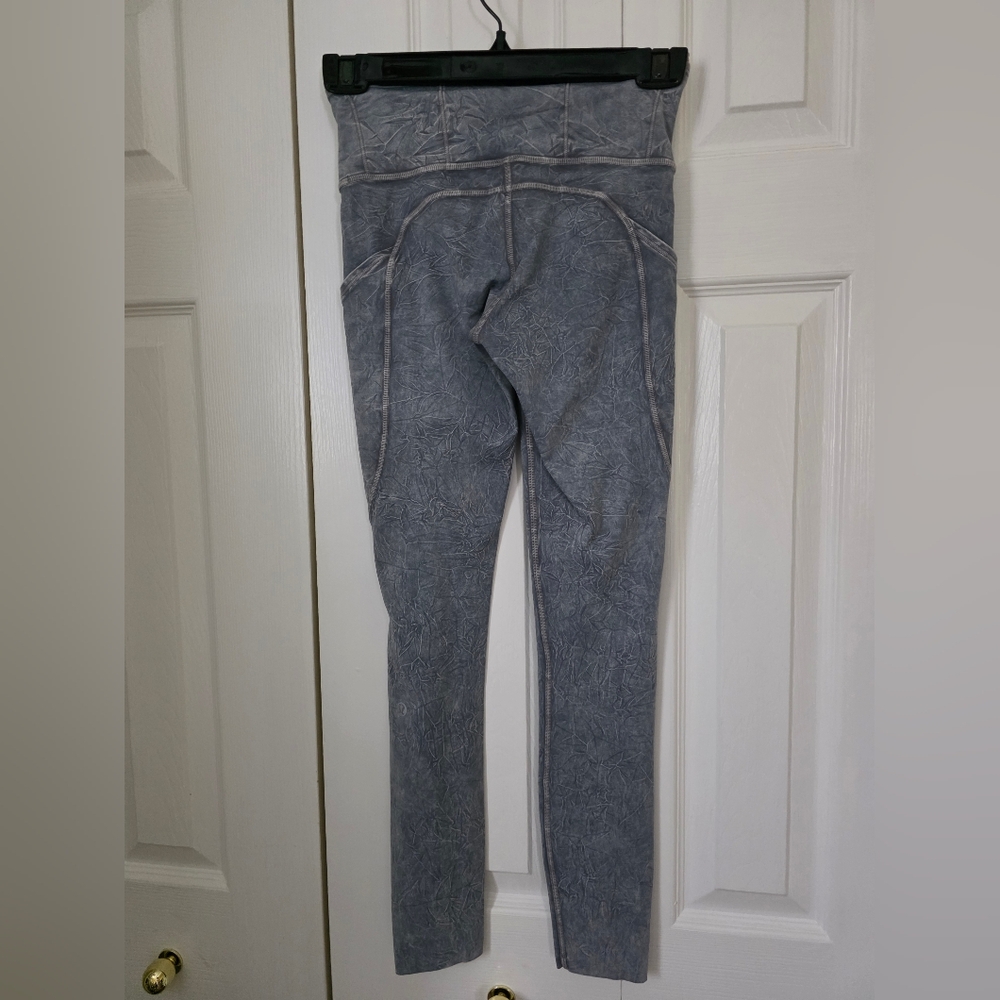 Lululemon Fast and Free 25" *Ice Dye In Ice Wash Asphalt Grey 2 - Picture 12 of 16